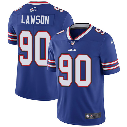 2019 men Buffalo Bills #90 Lawson blueNike Vapor Untouchable Limited NFL Jersey